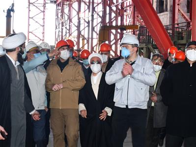 بازدید رئیس مجلس شورای اسلامی از شرکتهای گروه فولاد مبارکه