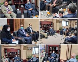 دیدار و گفتگوی مدیرعامل بیمه میهن و مدیر کل بنیاد مسکن سیستان و بلوچستان