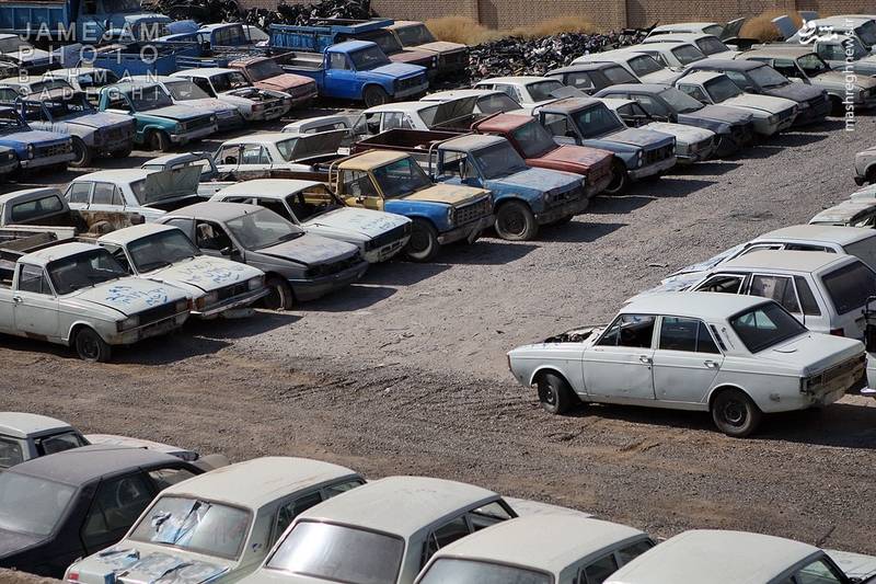 خودرو های فرسوده در دست انداز های دولتی