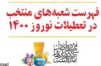 اعلام اسامی شعبه‌های کشیک بانک پاسارگاد در تعطیلات نوروز سال ۱۴۰۰
