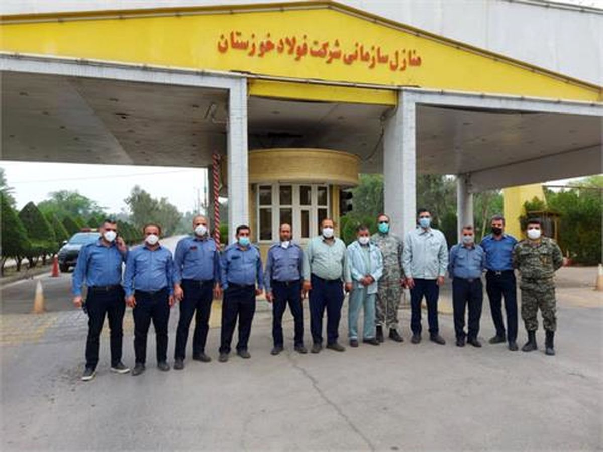 گشت زنی در محوطه اطراف شرکت فولاد خوزستان