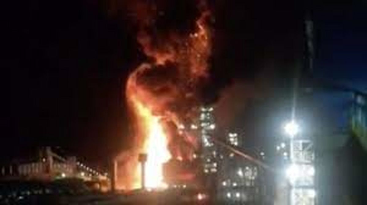 اطلاعیه در خصوص آتش سوزی در مجتمع فولاد زرند