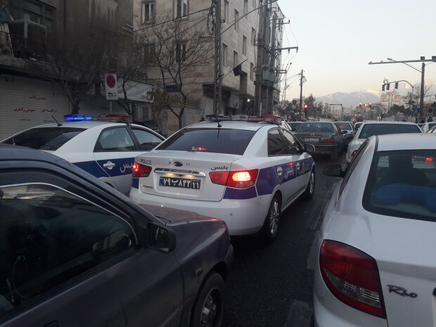 ترافیک سنگین معابر پایتخت در نخستین روز هفته