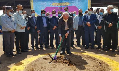 آیین کلنگزنی سه طرح عظیم شرکت فولاد خوزستان برگزار شد