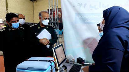 بازدید نماینده رییس سازمان بسیج مستضعفین از مرکز واکسیناسیون شهید هاشمی فولاد خوزستان