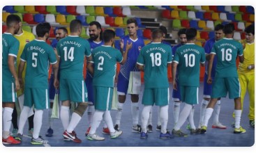 تیم ملی فوتسال عراق مقابل تیم بانک کارآفرین متوقف شد