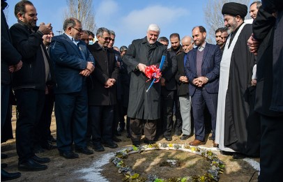 کلنگ احداث مجموعه آموزشی دارالفنون استان اردبیل توسط بانک پاسارگاد بر زمین نشست