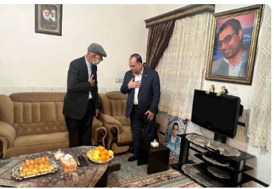 دیدار مدیرعامل صندوق تامین خسارت های بدنی با خانواده شهید موسی نوری قلعه