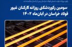 سومین رکوردشکنی روزانه کارکنان غیور فولاد خراسان در آبانماه ۱۴۰۲