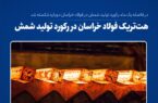 هتتریک فولاد خراسان در شکست رکورد تولید شمش هتتریک فولاد خراسان در شکست رکورد تولید شمش