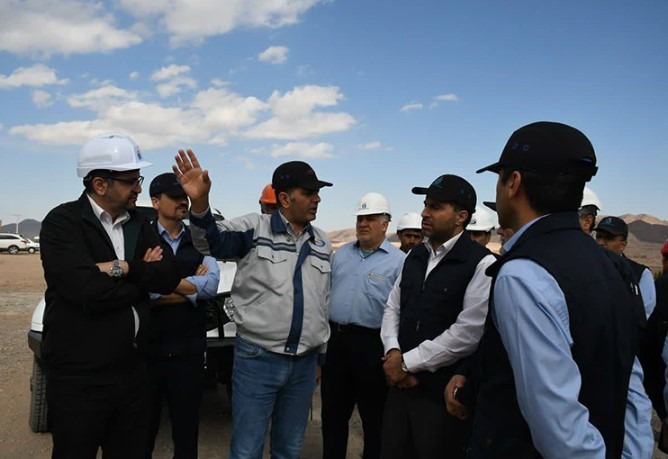 بازدید مدیرعامل شرکت آهن و فولاد غدیر ایرانیان از مجتمع گندلهسازی بهاباد