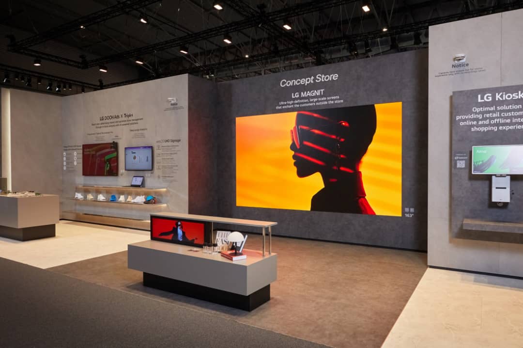 نمایش راهکارهای Digital Signage شخصیسازی شده برای بخشهای متنوع B2B توسط الجی در نمایشگاه ISE 2025