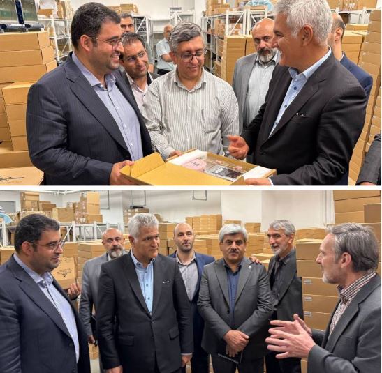 بازدید معاون وزیر ارتباطات و فناوری اطلاعات و مدیر عامل پست بانک ایران از طرح تسهیلاتی سامانههای نوآوری ارتباطات سینا