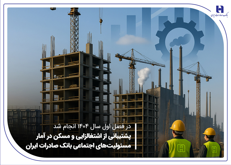 پشتیبانی از اشتغالزایی و مسکن در آمار مسئولیتهای اجتماعی بانک صادرات ایران