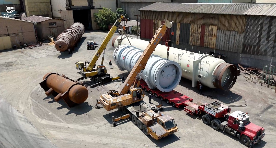 مخازن تیپ سنگین ساخت داخل در راه شرکت صنایع پلیمر گچساران