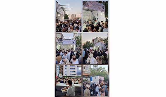 استقبال پرشور از موکب پذیرایی بانک سرمایه در مهمانی کیلومتری عید غدیرخم