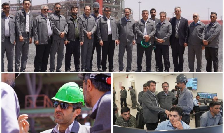 تأکید علی امرائی بر تولید مستمر و کیفی در بازدید از سایت احیاء فولاد گهرزمین در بردسیر