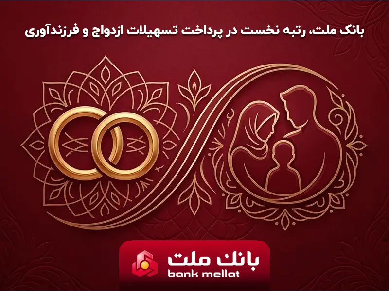 بانک ملت بیشترین تسهیلات ازدواج و فرزندآوری را در بین بانکهای کشور پرداخت کرد